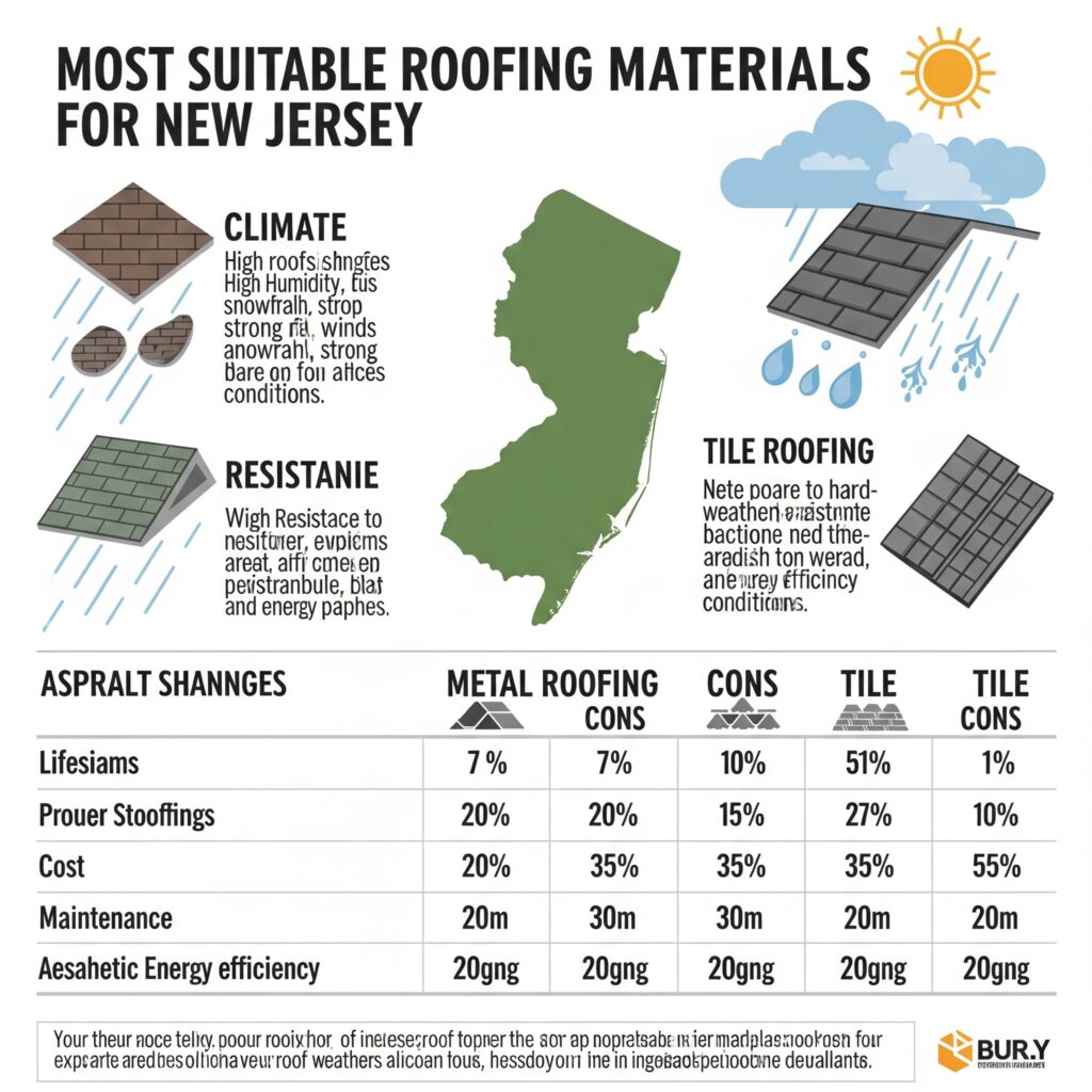 roofing materials for New Jersey climate
