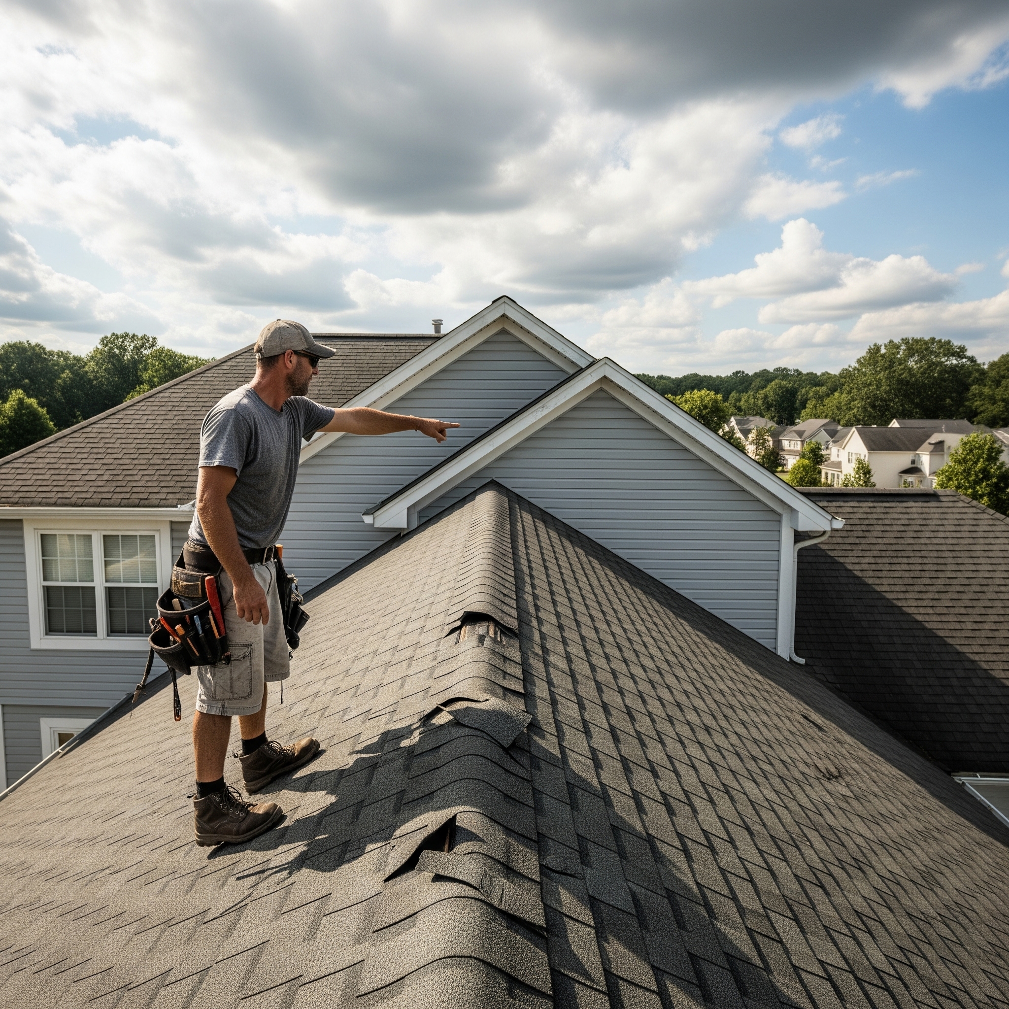 early signs of roof damage